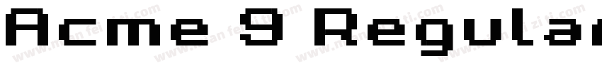 Acme 9 Regular Bold Xtnd手机版字体转换